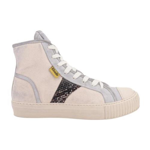 Animalier Canvas en Suède Sneakers Rhude , Beige , Heren