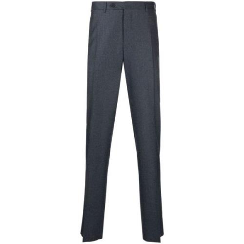 Super 120s Wollen Broek, Drop 6 Canali , Blue , Heren