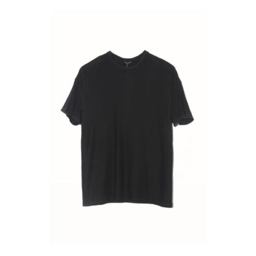 Boxy Seamless T-Shirt R13 , Black , Dames