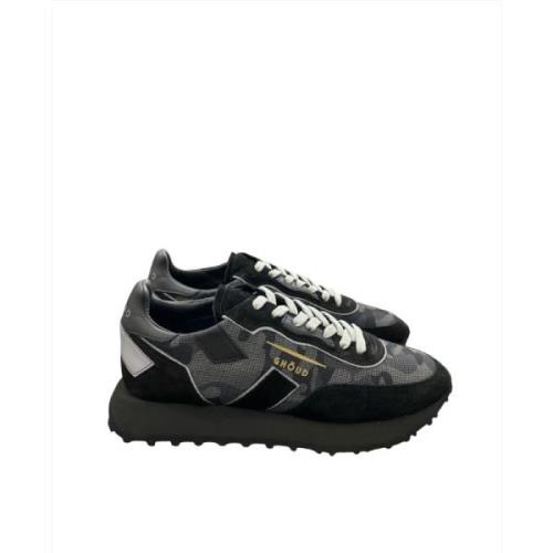Moderne Heren Lage Sneakers Ghoud , Black , Heren