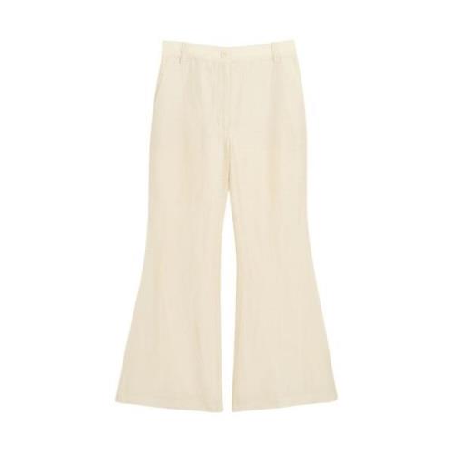 Wide Trousers By Herenne Birger , Beige , Dames
