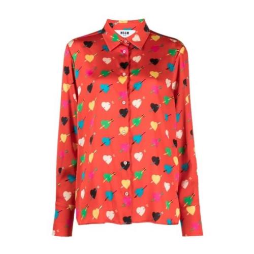 Shirts Msgm , Red , Dames