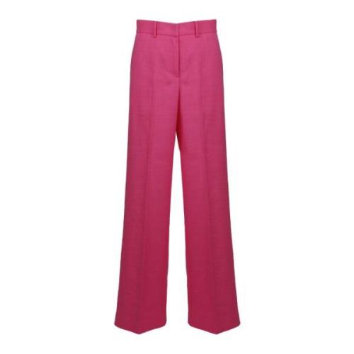 Wide Trousers Msgm , Pink , Dames
