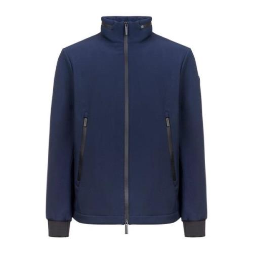 Blauwe Soft Shell Bomberjas Woolrich , Blue , Dames