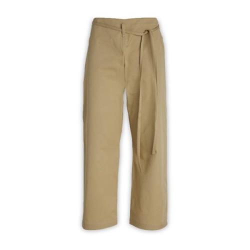 Cropped Trousers Quira , Brown , Dames