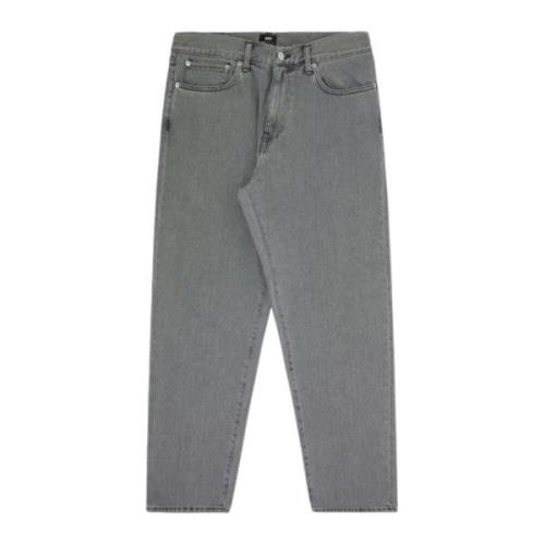 Ontspannen pasvorm zwarte katoenen denim jeans Edwin , Gray , Heren