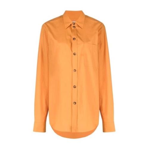 Oranje Poplin oversized shirt Nanushka , Orange , Dames