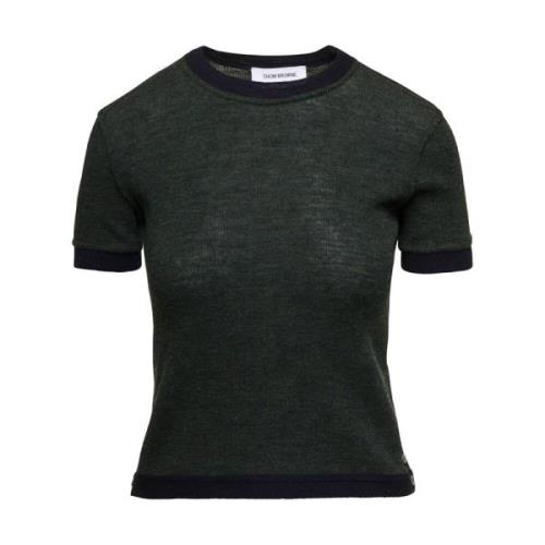 T-Shirts Thom Browne , Green , Dames