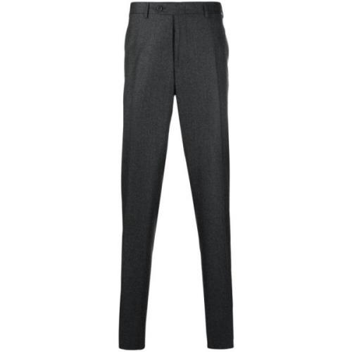 Super 120s Wollen Broek, Drop 6 Canali , Gray , Heren