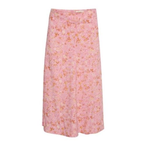 Zomerse Midi Rok Part Two , Pink , Dames