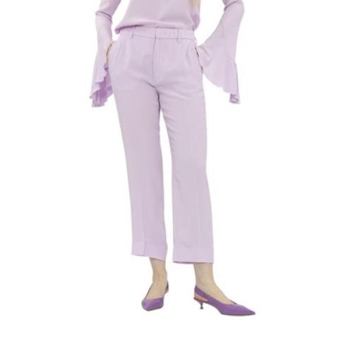 Straight Trousers N21 , Purple , Dames