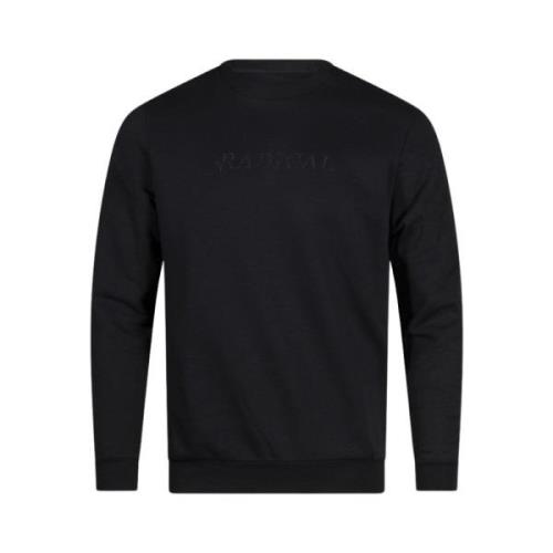 Logo Borduursel Crewneck Sweater | Zwart Radical , Black , Heren