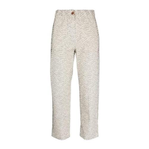 Straight Trousers Alysi , White , Dames