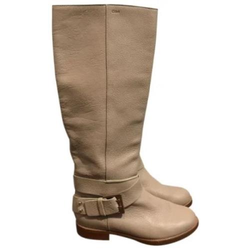 Pre-owned Laarzen Chloé Pre-owned , Beige , Dames