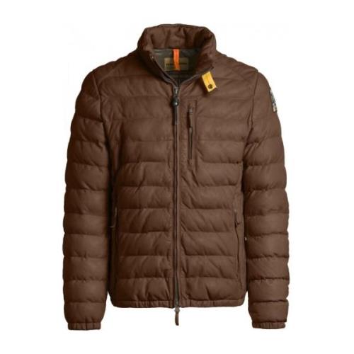 Moderne Leren Jas Parajumpers , Brown , Heren