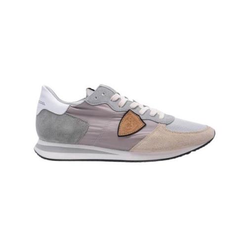 Tropez X Sneakers - Beige/Grijs/Wit Leer Philippe Model , Gray , Heren