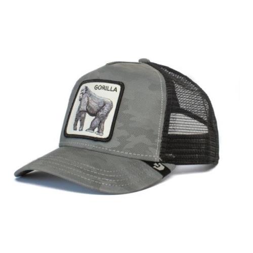 Camu Gorilla Cap - Stijlvolle en Duurzame Hoed Goorin Bros , Gray , He...