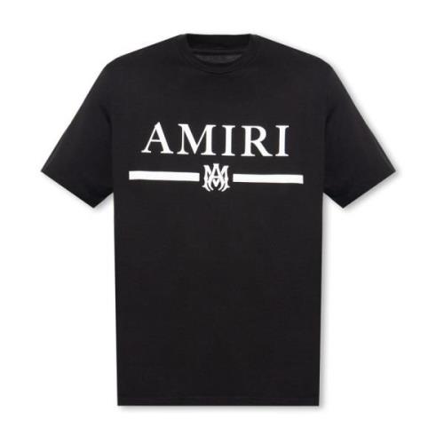 T-shirt met logo Amiri , Black , Heren