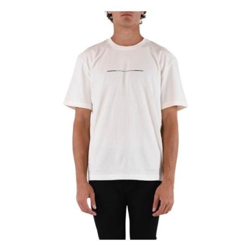Luxe Label T-shirt met Voorprint en Achterlogo IH NOM UH NIT , White ,...