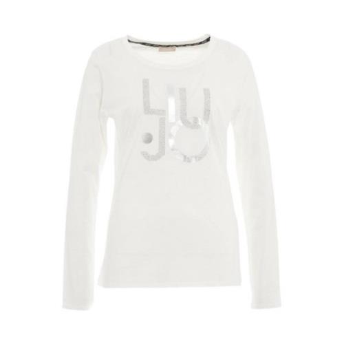 M/L T-Shirt - Stijlvol en Comfortabel Liu Jo , White , Dames
