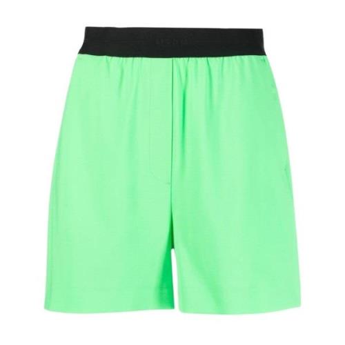 Short Shorts Msgm , Green , Dames
