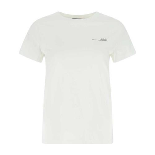 T-shirt A.p.c. , White , Dames