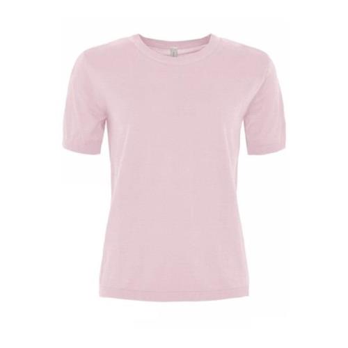 Zachte korte mouw T-shirt in diverse kleuren Skovhuus , Pink , Dames