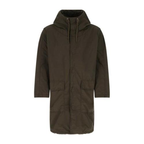 Polyester Blend Modder Parka Aspesi , Brown , Heren