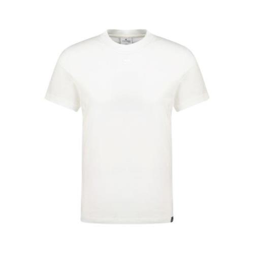 Heritage White Katoenen T-Shirt Courrèges , White , Heren