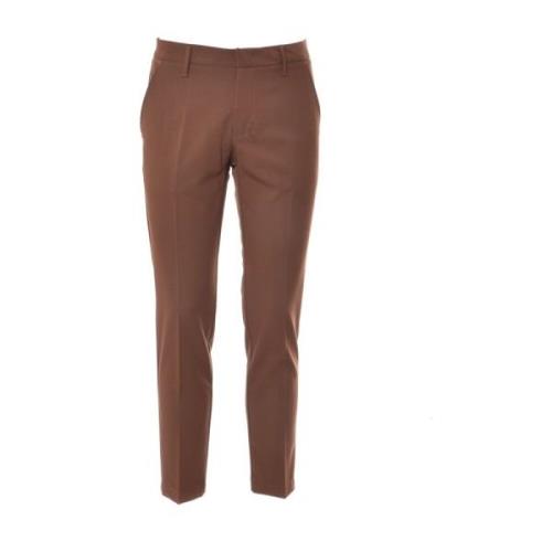 Cropped Trousers Entre amis , Brown , Heren