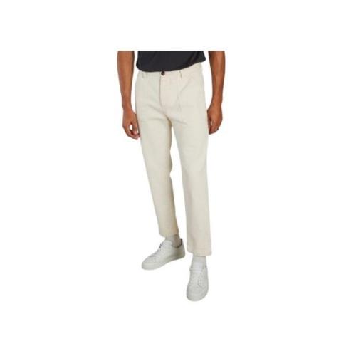 Slim-fit Trousers Cuisse de Grenouille , White , Heren