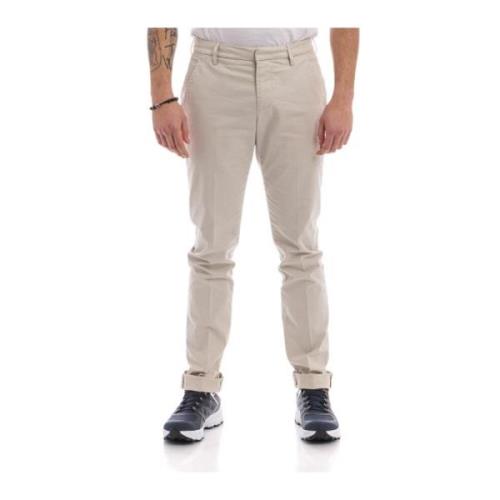 Stretch Katoenen Gaubert Broek Dondup , White , Heren