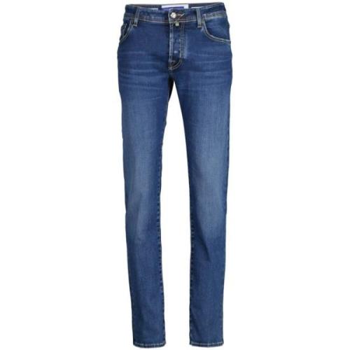 Moderne Slim-fit Jeans Jacob Cohën , Blue , Heren