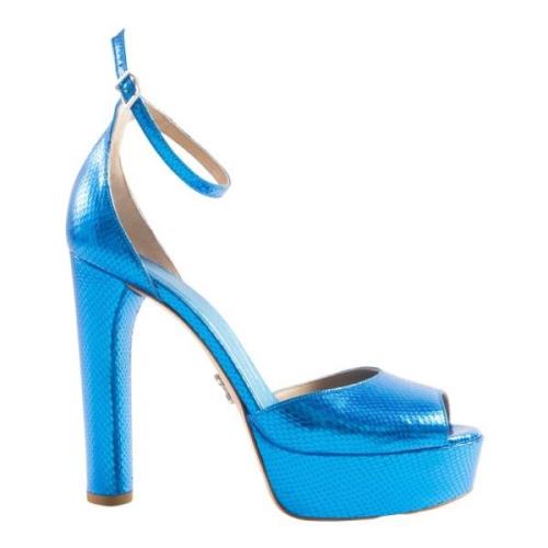 Sandalen met hoge hakken Sergio Levantesi , Blue , Dames