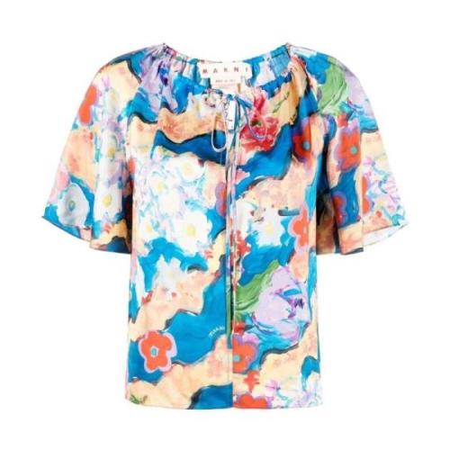 Bloemenprint Blouse Marni , Multicolor , Dames