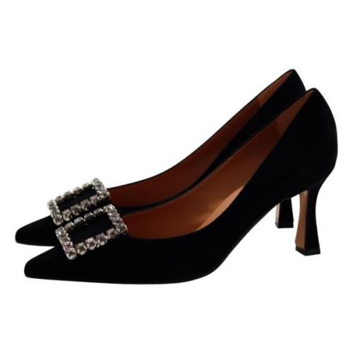 Zwarte Suède Lilly Pumps Roberto Festa , Black , Dames