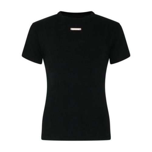 Zwarte T-shirts en Polos van Maison Margiela Maison Margiela , Black ,...