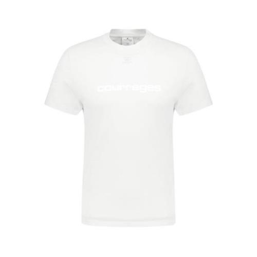 Klassiek Wit T-shirt voor Heren Courrèges , White , Heren