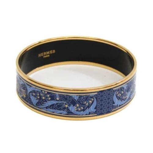 Tweedehands blauw metalen Hermès armband Hermès Vintage , Blue , Dames