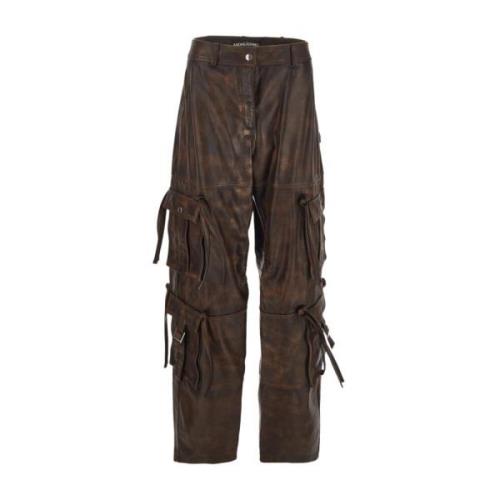 Straight Trousers Andrea Adamo , Brown , Dames