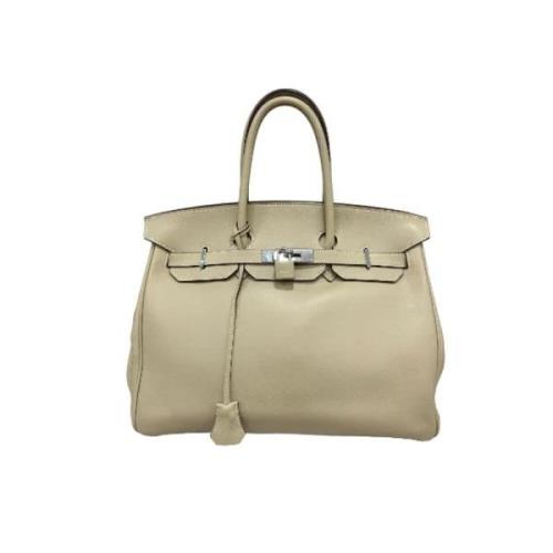 Tweedehands Beige Leren Hermès Birkin Hermès Vintage , Beige , Dames