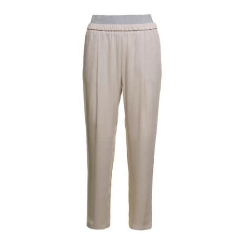 Slim-fit Trousers Fabiana Filippi , White , Dames