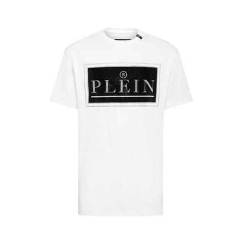 Witte Stones T-Shirt Philipp Plein , White , Heren