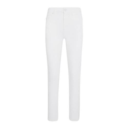 Hoge taille katoenen jeans Kiton , White , Dames