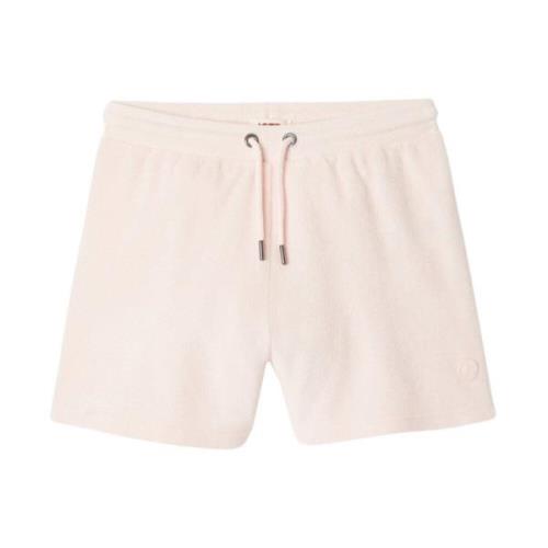 Elegante roze katoenen shorts met elastische tailleband Jott , Pink , ...