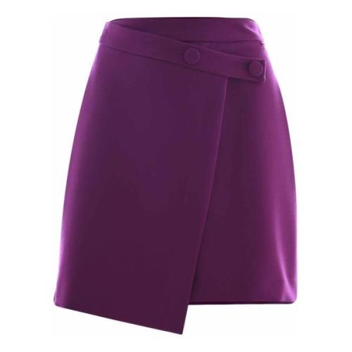 Asymmetrische Korte Rok Kocca , Purple , Dames