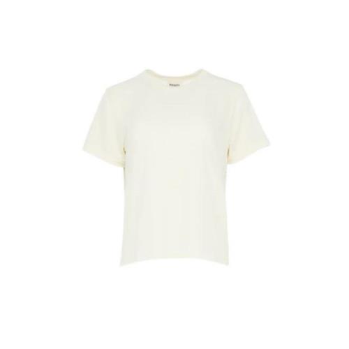 Emmylou T-shirt - Stijlvol en Comfortabel Khaite , White , Dames