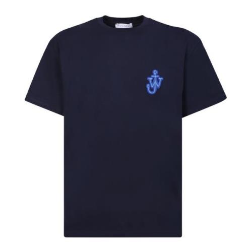 Navyblauw Anker Katoenen T-Shirt JW Anderson , Blue , Heren