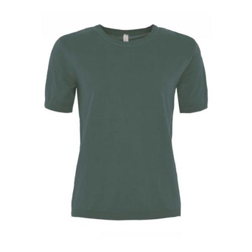 Zachte Katoenen T-Shirt Skovhuus , Green , Dames