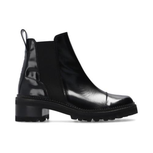 Heeled ankle boots See by Chloé , Black , Dames